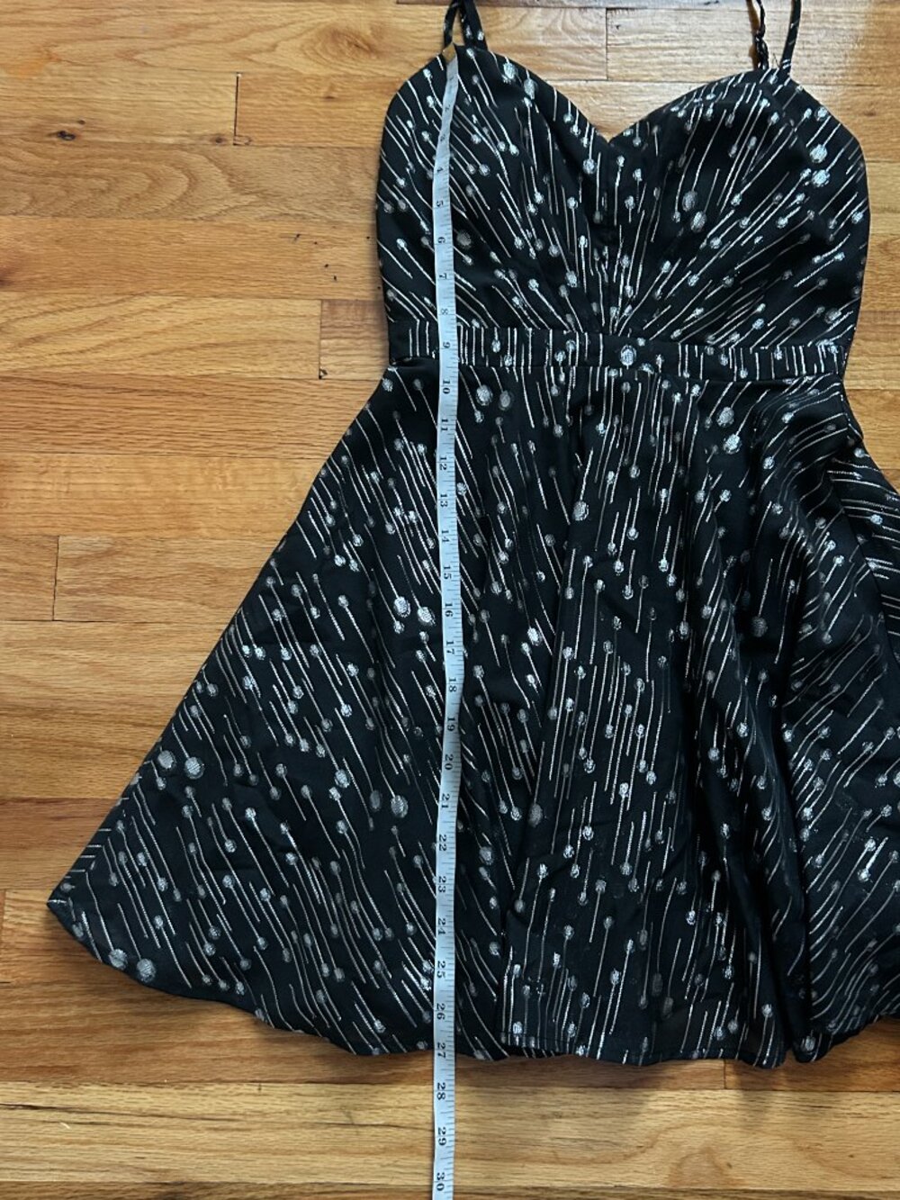 Trixxi Black and Silver Shimmery Party Dress Junior's Size 1 Y2K New Year's Glam - Picture 15 of 15